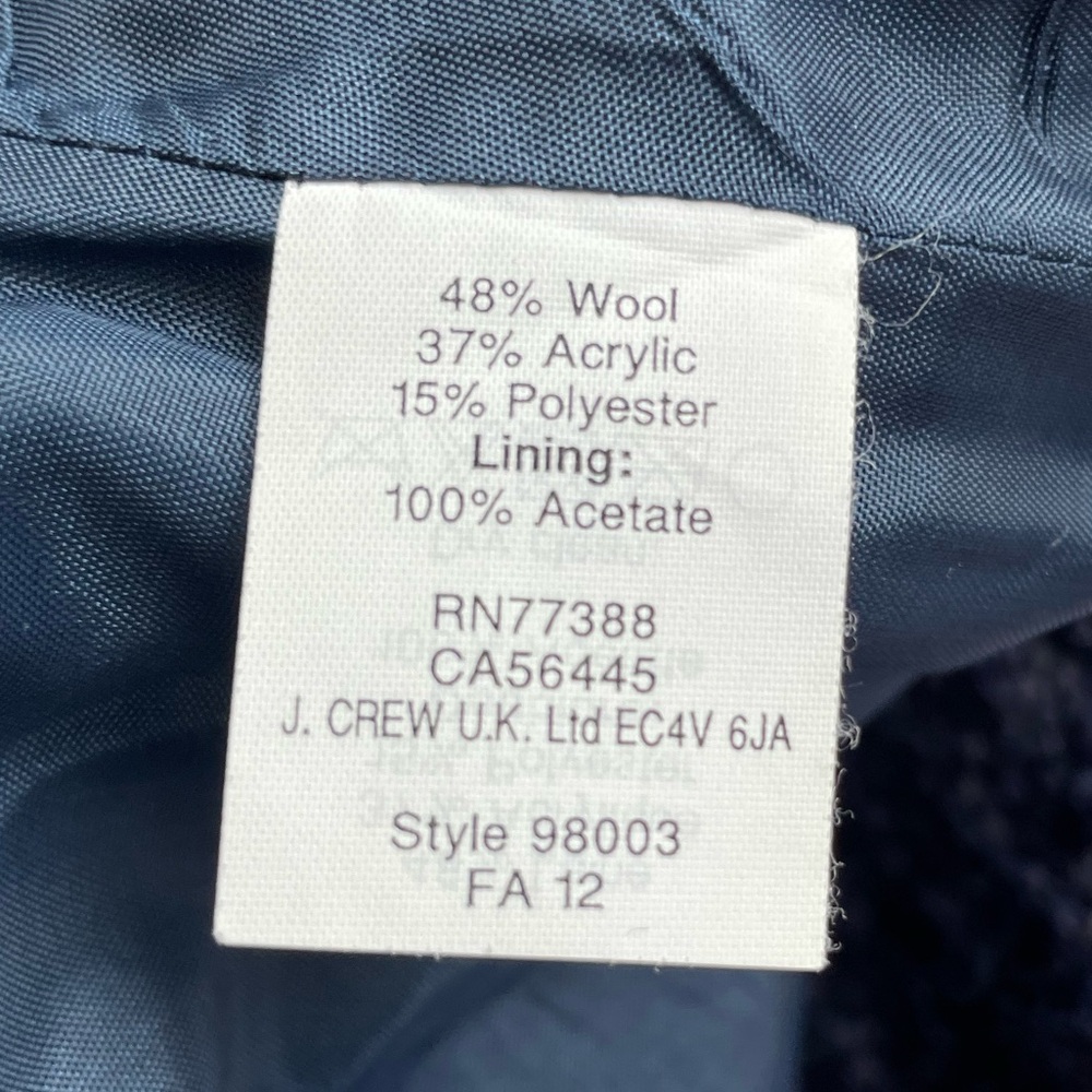J. Crew Navy Tweed No. 2 Pencil Skirt - Picture 5 of 11